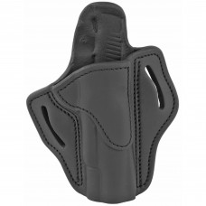 1791 Belt Holster 1, Right Hand, Stealth Black Leather, Fits 1911 4
