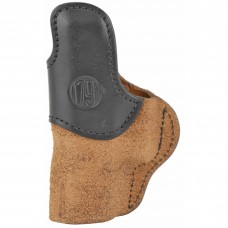1791 RCH Rigid Concealment Holster, IWB, Brown/Black Leather, Fits Glock 26/27/28/29/30/33, Springfield XDS/XDE/XD9/XD40, Right Hand, Size 4 RCH-4-BLB-R