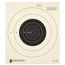 Action Target 25 Yard Slow Fire Bulls-Eye Target, Heavy Tagboard Paper, 10.5