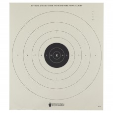 Action Target B-8 Timed And Rapid Fire Target, Black Bull's-Eye, 21
