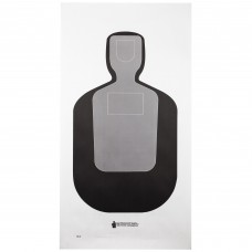 Action Target TQ-19, Standard Qualification Target, 25-Yard Silhouette In Black And Gray, 24