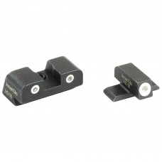 AmeriGlo Classic Series 3 Dot Sights for Springfield XD, Green with White Outline, Front and Rear Sights XD-191