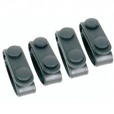 BLACKHAWK Molded Belt Keeper, 4 Pack, Plain Finish, Black 44B300BK