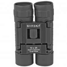 Barska Lucid View, Binocular, 10X25mm, Fully Coated, Matte Black Finish, Includes Carrying Case, Lens Covers, Neck Strap, and Lens Cloth AB10110