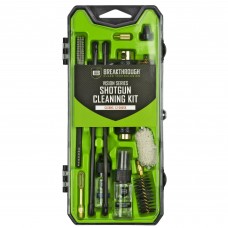 Breakthrough Clean Technologies Vision Series, Cleaning Kit, For 12 Gauge, Includes Cleaning Rod Sections, Hard Bristle Nylon Brushes, Jags, Patch Holders, Cotton Patches, Durable Aluminum Handle And Mini Bottles of Breakth