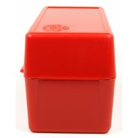 FS Reloading Plastic Ammo Box Small Rifle 50 Round Solid Red