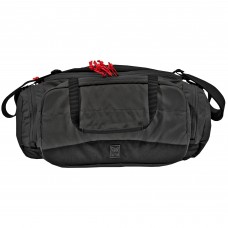Grey Ghost Gear Range Bag, Black with Red Zipper Pulls, 500D Cordura Nylon, 9