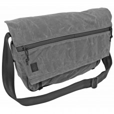 Grey Ghost Gear Wanderer Messenger Bag, Charcoal Grey, Waxed Canvas, 20.5