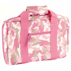 NCSTAR Discreet Pistol Case, Nylon, Pink, Two Padded Handgun Compartments, Six Elastic Magazine Loops, Carry Handle CPP2903