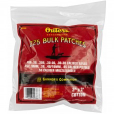 Outers Cleaning Patches, Bulk Pack, .30-.50 Cal, 225 Count 42386