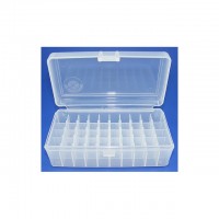 FS Reloading Plastic Ammo Box Large Pistol 50 Round Clear