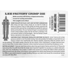 Lee Precision Factory Crimp Die Instructions .243 Winchester